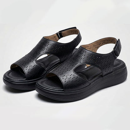 Sandalias en cuero confortable para dama®