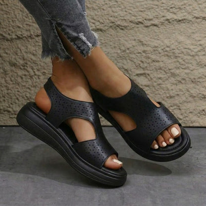 Sandalias en cuero confortable para dama®