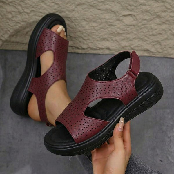 Sandalias en cuero confortable para dama®